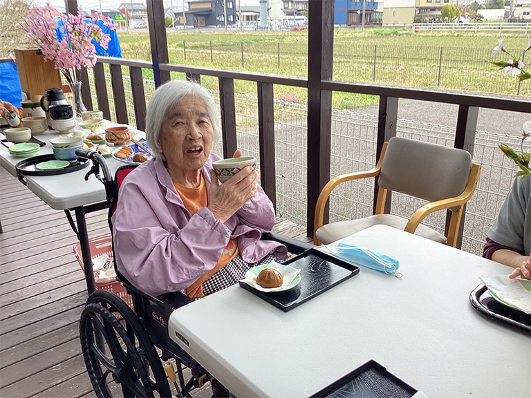 昔、お抹茶点てたよ