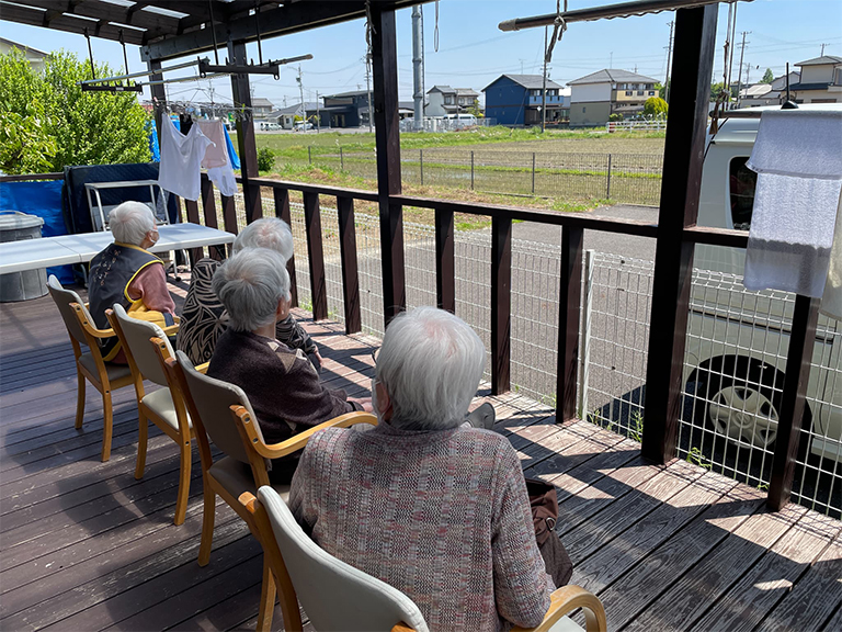 日向ぼっこ