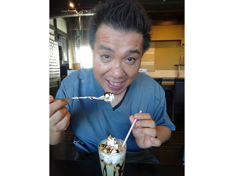 カロリー注入中